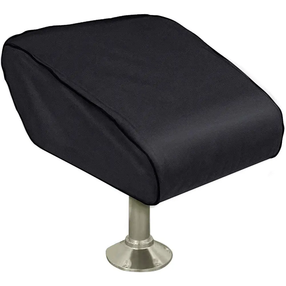 Boat Folding Seat Cover Waterproof Heavy-Duty Trailerable Fishing Chair Cover Protection for Your Boat Seat Cover,Black Boating Accessory