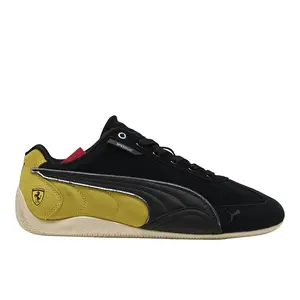 PUMA Mens Scuderia Ferrari Speedcat Lace Up Sneakers Shoes Casual - Black, Yellow
