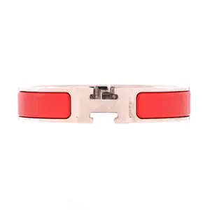 Pre-owned Hermes Clic H Bracelet Enamel Narrow by Rebag