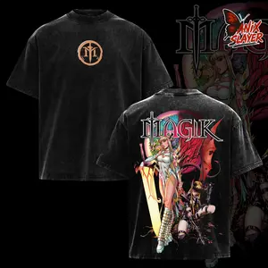Magik Retro Vintage Limited Edition Magik Comic Wash Tee Comics Sweatshirt T-Shirt TV Show Comics Shirt Menswear Top Clothes Soft Cotton Oversized