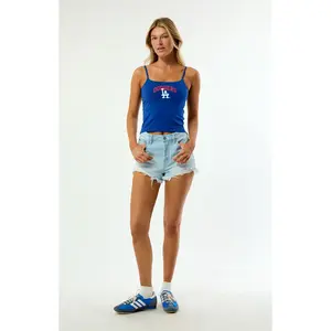 WILD COLLECTIVE Women's x MLB LA Dodgers Sculpted Tank Top