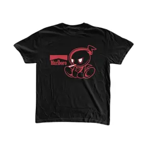 Marlboro T-Shirt, Shadow Chao T-Shirt, Shadow The Hedgehog Shirt, Unisex Funny Shirt, Gothic Grunge Y2k Affliction Clothes Men Women Streetwear