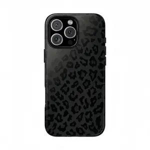 Black leopard print cheetah pattern Phone Cases,For iPhone 17 Pro Max 16 15 14 13 12 11 for Samsung S21 S22 S23 S24 S25 Phone Case,Gifts for girlfriend and fans,Phone Accessories