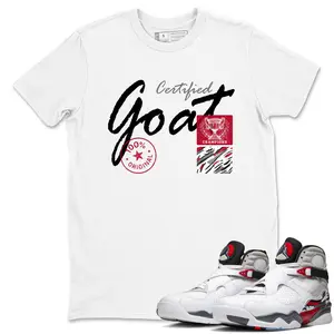Unisex T-shirt To Match Sneakers Jordan 8 Bunny - Certified Goat. 100% Cotton for Casual Wear. Comfortable Summer Unisex T-Shirt to match Jordan Sneaker. Streetwear Style. urban outfitters