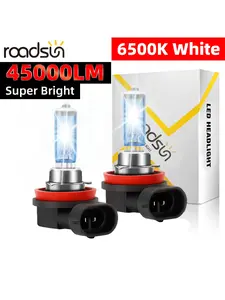 Roadsun 2pcs H7 H4 H11 H1 Bulbs, Headlight Bulbs, 100w 12V Car Halogen Lights, Brightness Boosted 900%, Ultra- Light, Long Lifespan, Easy Installation