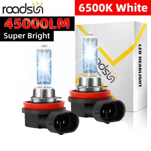 Roadsun 2pcs H7 H4 H11 H1 Bulbs, Headlight Bulbs, 100w 12V Car Halogen Lights, Brightness Boosted 900%, Ultra- Light, Long Lifespan, Easy Installation