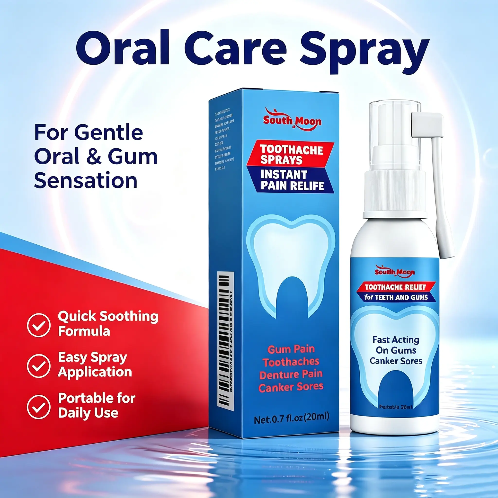 Oral Care Spray with Herbal Factors for Gum Relief and Daily Defense - Natural Bad Breath Killer and Breath Treatment, Mouth Care, Breath Treatment Oral Spray
