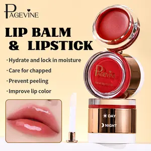 2-in-1 Lip Balm & Lipstick, Day & Night Hydrating Lip Care, Lightweight Mousse Texture, Deep Hydration, Moisturizing Repair for Chapped Lips, Glossy Moisturizing Lip Color.