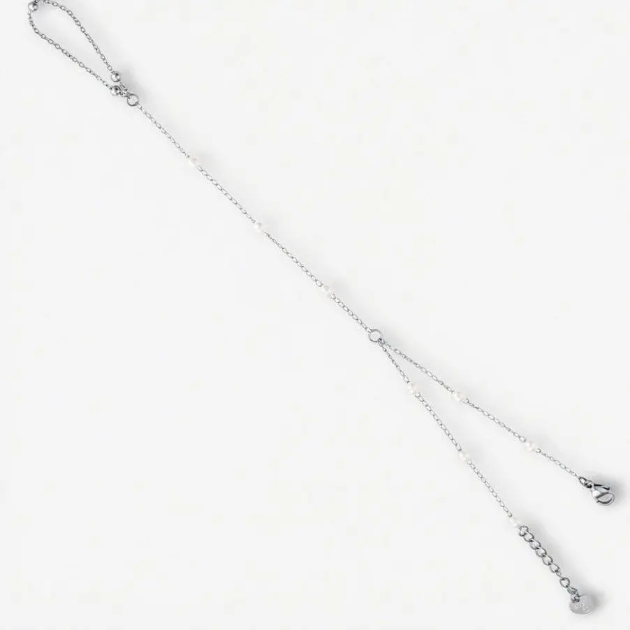 EVRY JEWELS Gold or Silver Plated Women's Hypoallergenic Sarah Hand Chain