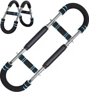 Adjustable 60-100lb U-Shaped Power Twister, Detachable Arm & Chest Workout Tool, Portable Compact Twister Arm Strengthener for Anywhere Training