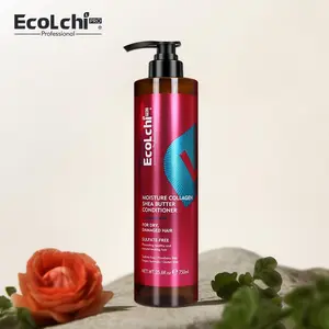 ECOLCHIPRO Collagen Conditioner Herbal Extract Moisture Smooth Hair Shea Butter for Women's Dry & Damaged Hair, All Types, 25.6 fl. oz. 750ml Moisturize Hydrate Hydrating Moisturizing Haircare Cleansing