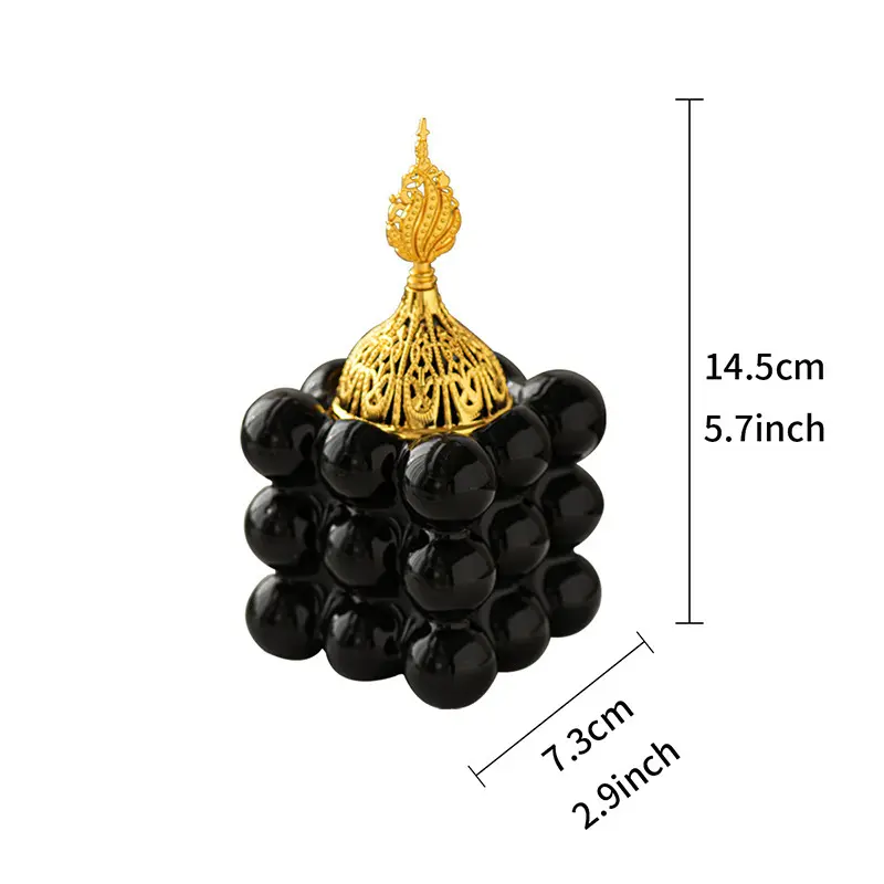 spherical square censera cover   black