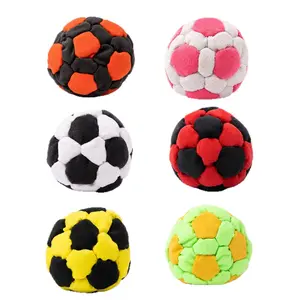2.4Inch Beach Soccer Ball, Multicolor Woven Rope Ball, Outdoor Interactive Sandbag, Kids Interactive Toy, Pet Chew Play Toy