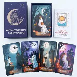 Cute Tarot Card Set for Beginners, Includes Guide Cards, Witch Oracle Cards, Perfect Starter Tarot Deck for Women