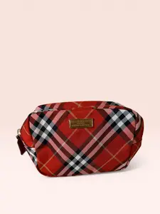 Pre-owned BURBERRY Canvas Small Leather Goods Blue Label Cosmetic Pouch
