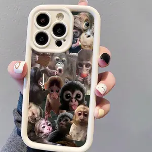 Creative Monkey Pattern Phone Case, Cute Decorative Phone Protector Cover, Phone Accessories,phone Case Suitable for Iphone11/12/13/14/15/16/17 Pro Promax Air Plus