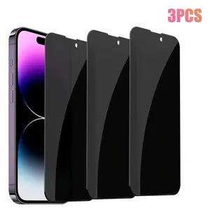 3-Piece iPhone 17 Pro Max Privacy Screen Protector, Full Coverage Tempered Glass Film, Transparent Anti-Spy Protection for Your Device