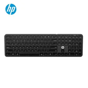 HP Wireless Dual Mode Slim Keyboard, 109 Keys Light and Portable Office Keyboard, Type-C Charging Keyboard for PC/Laptop/MAC/Win