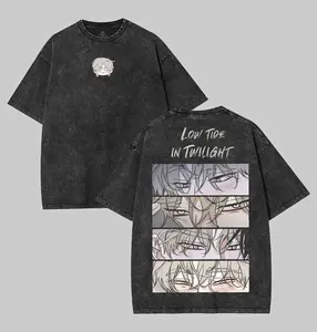 Yeo Taeju Low Tide in Twilight Manhwa Vintage Washed Graphic Tee Unisex Heavyweight Soft Cotton T-Shirt, BL Korean Steetwear Tshirt, BL Clothing Boys love Anime Manhwa Fabric Top