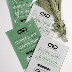A2B Essential All Over Body Wipe 30 pack (2 wipes per pack) infused with sage to keep you fresh wherever life takes you! Our wipes are meant for EVERYBODY, for EVERY BODY PART, for EVERY ADVENTURE.