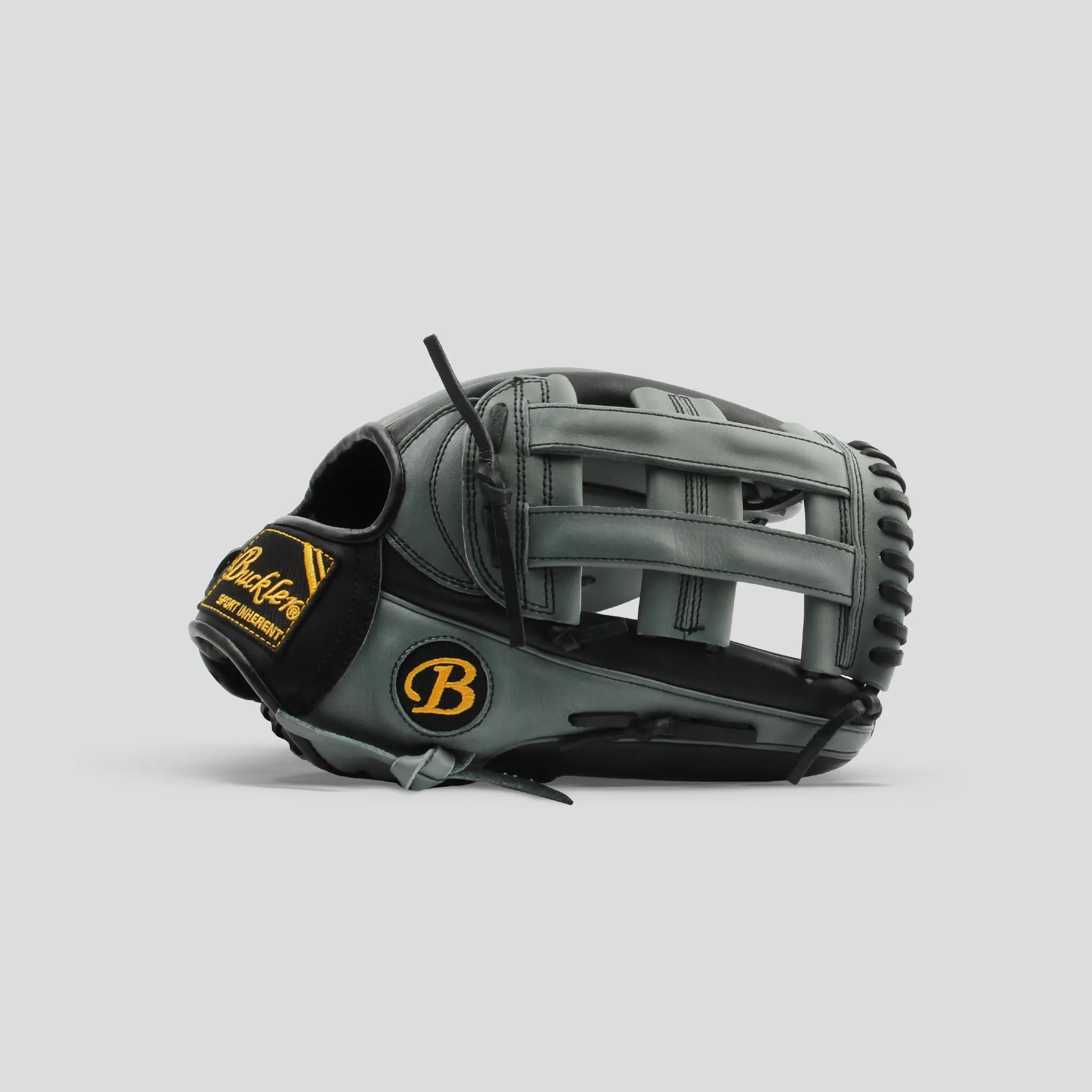 Core 12.75" Baseball Gray/Black Outfielder Glove Dual Welting