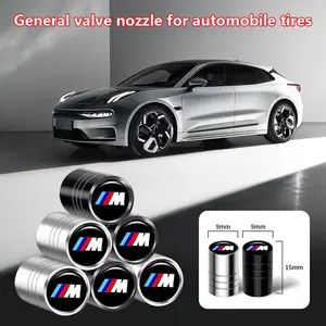 4-Piece Car Metal Tire Valve Stem Caps, Universal Fit, Wear-Resistant Rustproof, Replacement Valve Stems for Bmw E39 E46 E30 E36 G20 E87 E60 E90