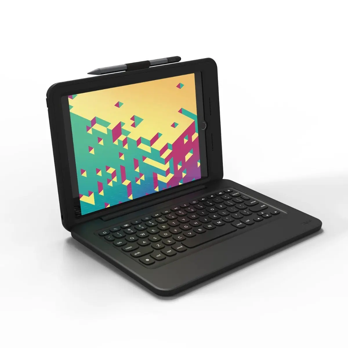 Zagg Rugged Pro Connect Keyboard and Case with Interlocking Keys for iPad 10.2" 7/8/9th Gen, Black