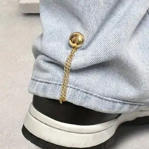 4pcs/set Adjustable Magnetic Pants Clips & Cuff Clips - Durable Alloy, Detachable Hem Clasps, Suitable For Pants And T-Shirts, Seamless Tight Fastening Accessories, Waist Belt Tightener, Cinch Clip