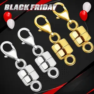 18/ 8pcs of Magnetic Necklace Clasp and Lobster Clasp Magnetic Jewelry Clasp Converter Bracelet Necklace Chain Christmas & Halloween gift