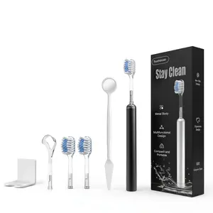 Electric Toothbrush Kit for Adults,USB Rechargeable Sonic Toothbrush with 3 Brush Heads,Intelligent Deep-Cleaning Toothbrush for Travel Home,Oral Care#SummerWins #DealsForYouDays