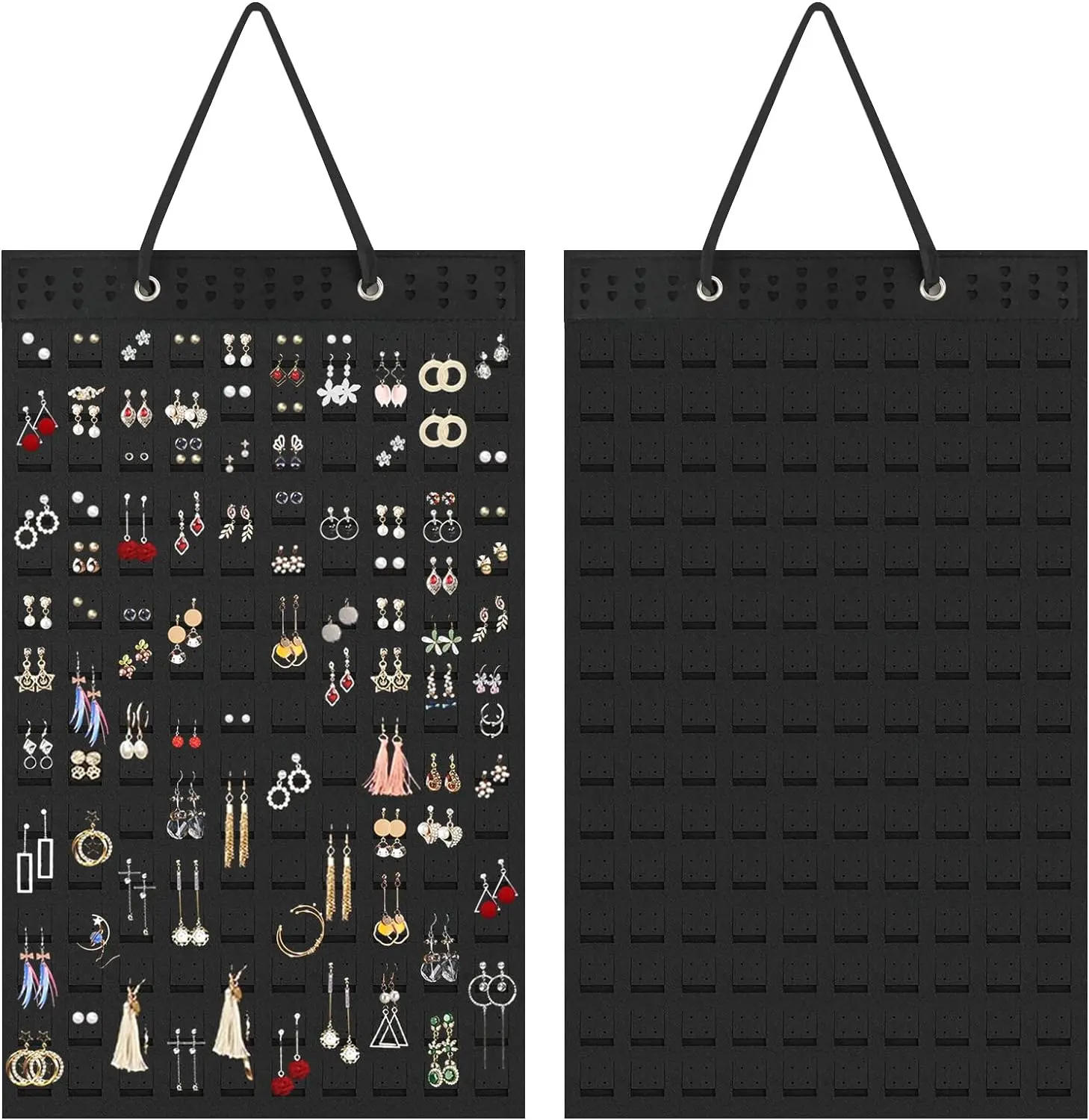 Wall Earring Organizer,Earinging Holder,Soft Felt Wall Mount Earring Display Holder,Hanging Earring Organizer for Women and Girls Racks Hangable