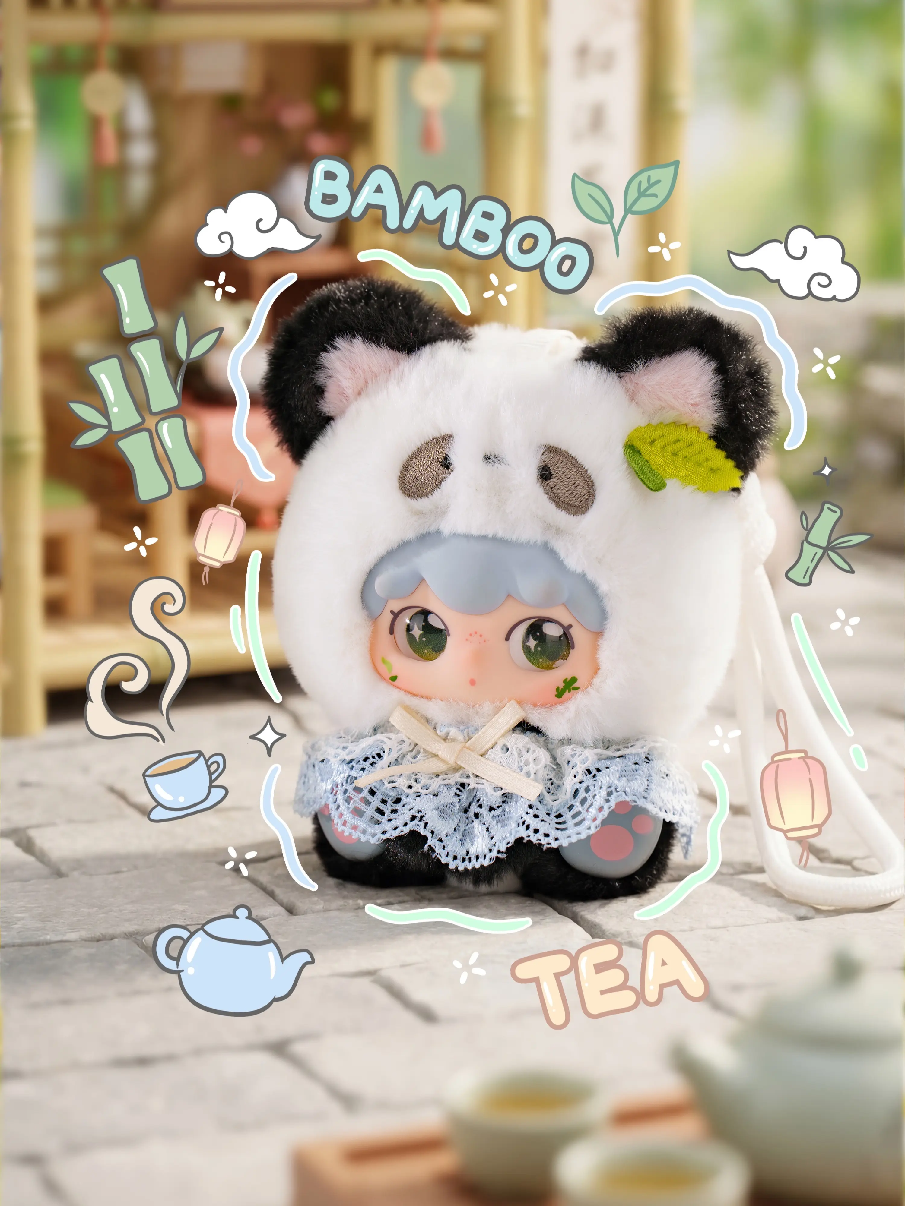 BB3 Kimipapa Animal Row Sealed Plush Blind Box, Trendy Collectible Mystery Figure, Gift for Plush Enthusiasts