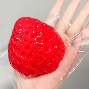 1pc Adorable Red Strawberry Squeeze Toy - Relax & Anxiety Reducer, Durable Thermoplastic Polyurethane, Perfect for Youngsters & Office Use, Ideal Birthday, Easter & Party Gift