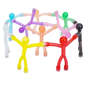10/20/30 Pack Magnetic Figures for Kids – Bendy Silicone Fidget People with Magnets in Hands & Feet, One-Piece Molded Design, Travel Toys for Car Airplane Restaurant, ADHD & Anxiety Relief