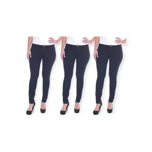 3 Pack Womens Fashion Stretch Pants,Everyday Pants