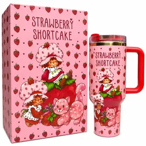Strawberry Shortcake Quencher 40 Oz, Limited Edition Drinkware, Tumbler Gift for her