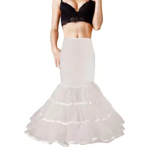 Women Mermaid Petticoat Fishtail Underskirt Trumpet Crinoline for Mermaid Wedding Dress gowns body  con party club holiday