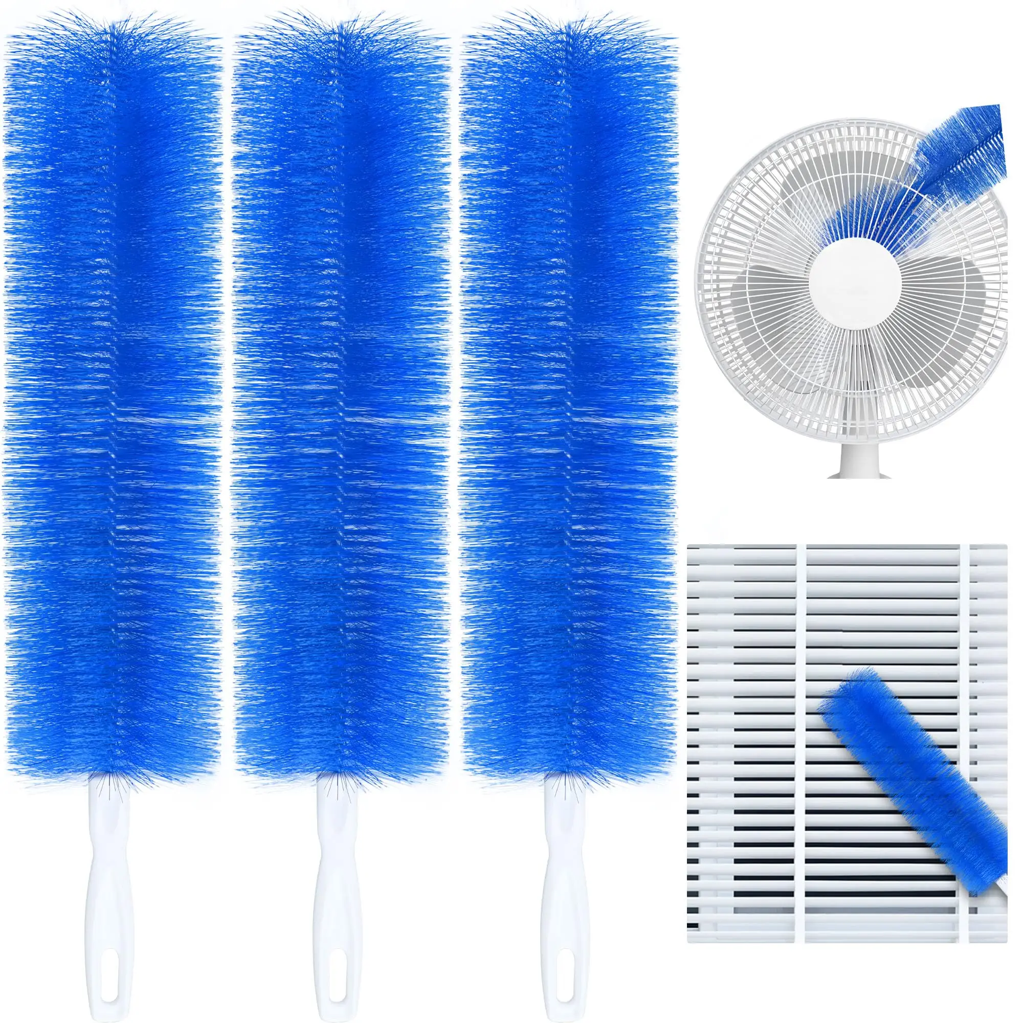 Buy 1 Get 3,Fan Cleaner Brush,Duster,Cleaner Brush,Bendable Microfiber Head,Reusable Dust Remover,Washable,ldeal for Ceiling Fan Blades,Curtains,Air V
