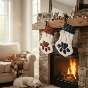 Paw Print Stockings