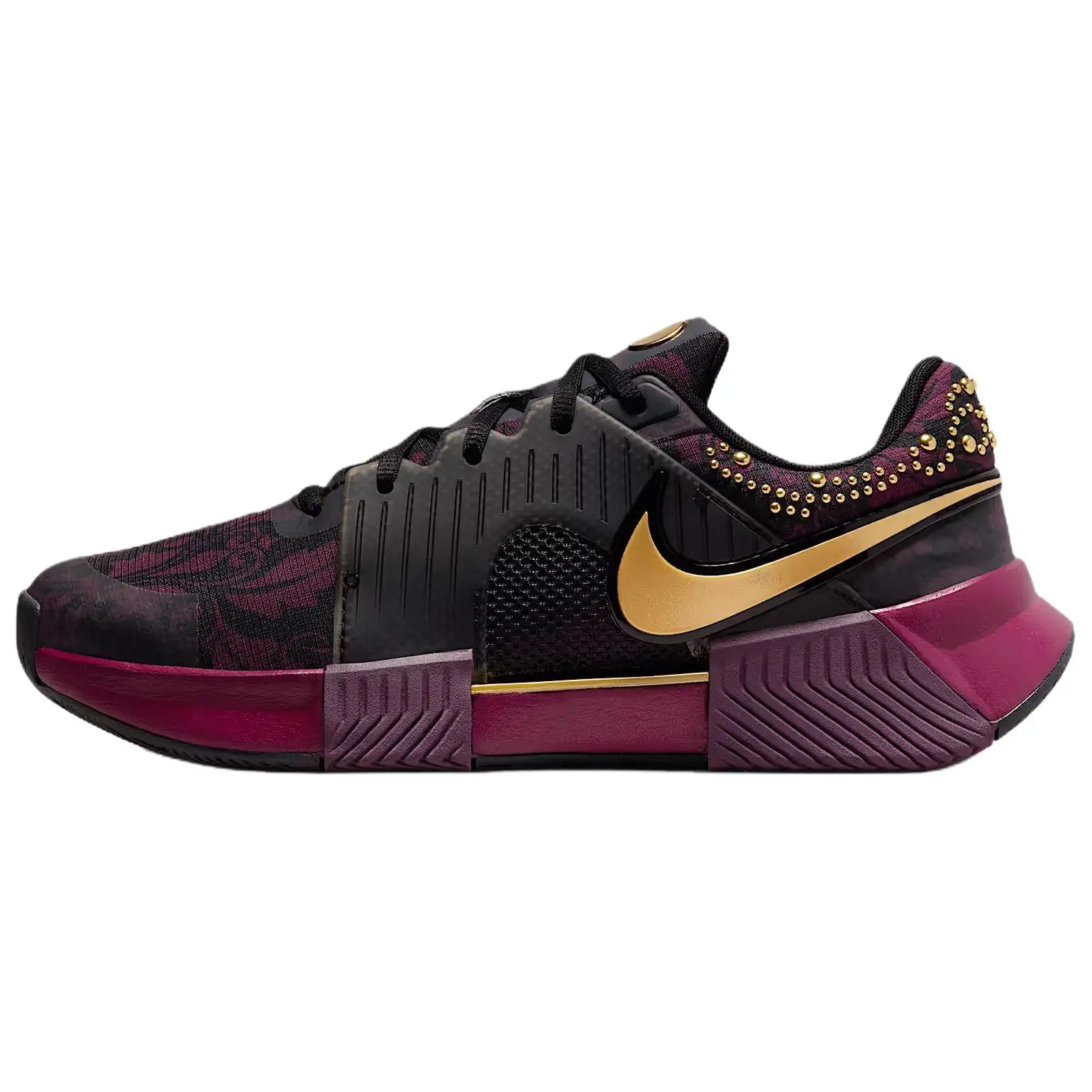 Nike GP Challenge 1 Tennis Shoes Women's Bordeaux Red Comfort HQ2553-601