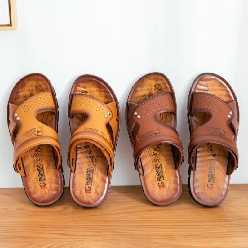 Bdhjydb Summer New Style Men'S Anti-Slip Beach Sandals, Specially Designed for Middle-Aged Men, Featuring Lightness And Coolness, Making Them an Ideal Choice for Comfortable And Casual Beach Outings