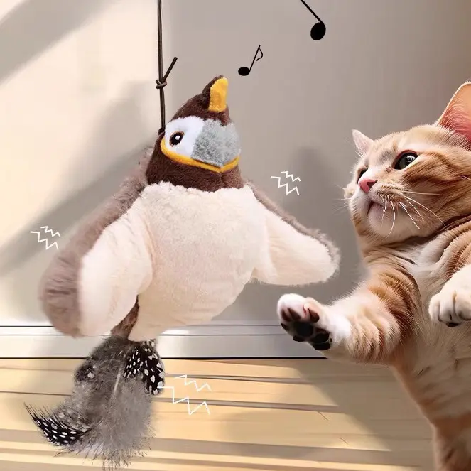 Touch-Activated Flutter Flappy Bird Toy for Cats & Dogs - TikTok Shop