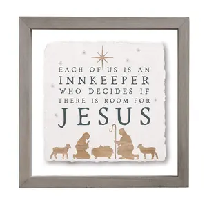 Sincere Surroundings 10" Room for Jesus Floatin g Frame Art