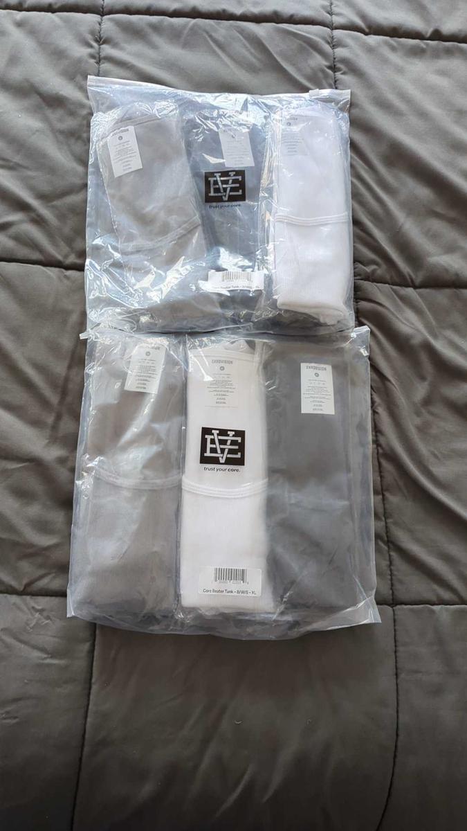 Item: 6pk Variety (2 Black, 2 White, 2 Shadow), XL