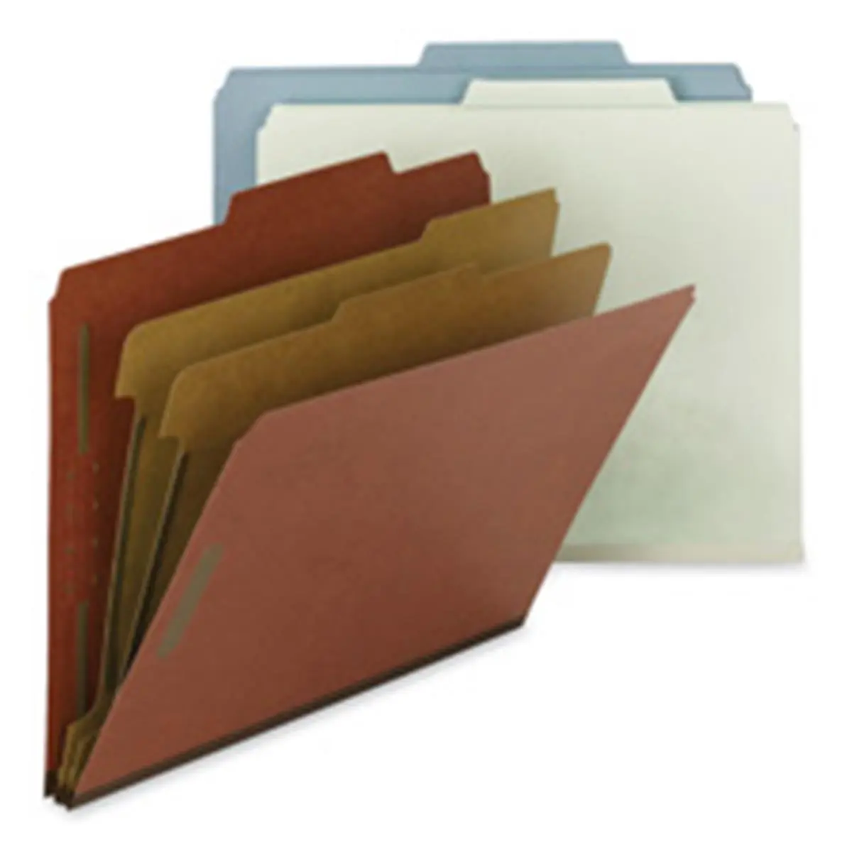 Sturdy Office Classification Folder - 2 Dividers, 2 in. Expansion, 0.4 Cut, Letter Size, 10 per Box, Beige for Personnel, Project, Real Estate Files