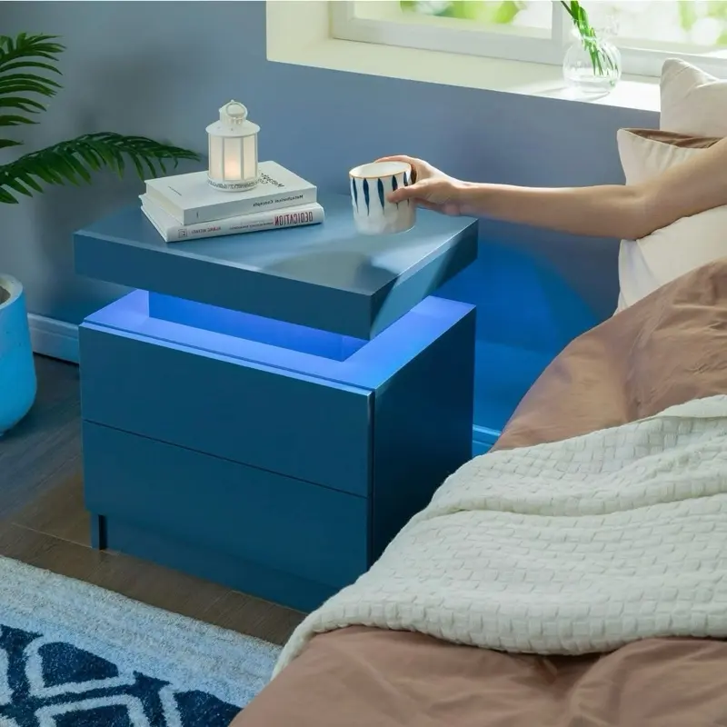 Night Table for Cosmetic Storage, Glossy Lip Care Organizer, Makeup & Lipstick Display Stand