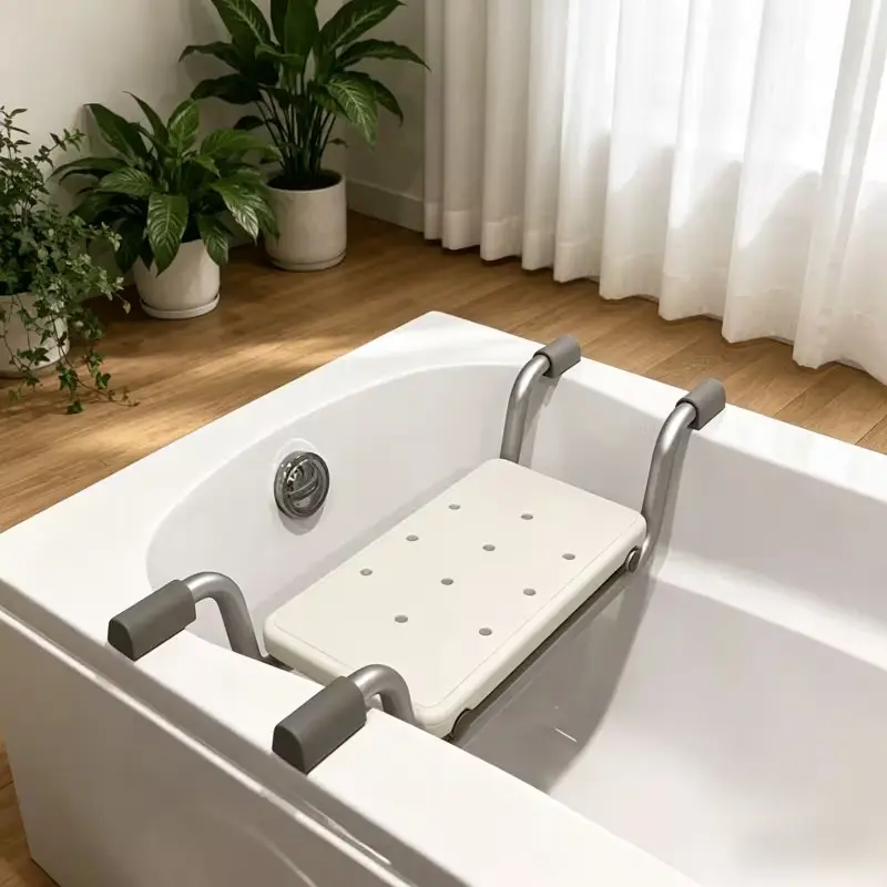 Heavy Duty Adjustable Bathtub Caddy Tray with Bookshelf Phone Slot Wine Rack And Detachable Soap Dish Non-Slip Mat Design Fits Clawfoot And Freestanding Bathtubs