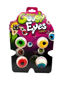 Gummy Googly Eyeballs Candies Snack Sweet  Gummies Bonbon Soft Chewy tiktok candy boozy  gummy fruity center eyeball candy
