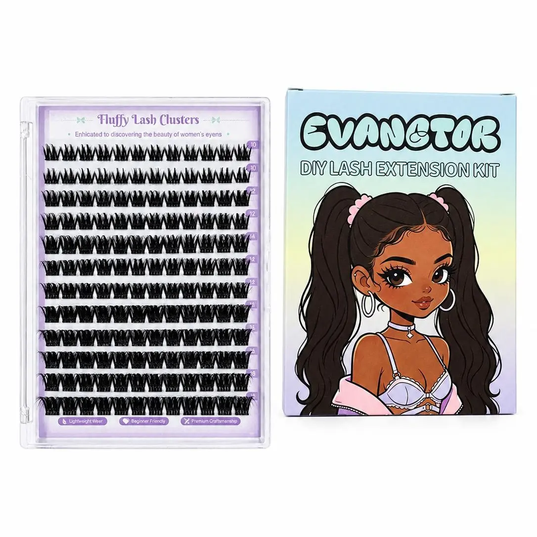 Lash Clusters Wispy Eyelash Clusters 10-18mm 168pcs Cluster Eyelash Extensions Natural Volume Lash Extensions DIY Individual Lashes with Soft Thin Band Makeup Cosmetic