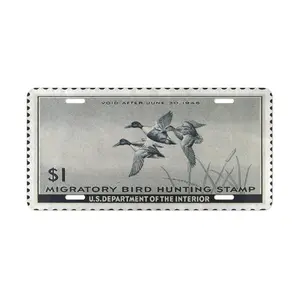 Official 1945-1946 Federal Duck Stamp Vanity Plate
